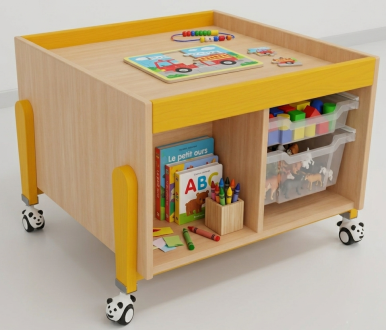 Table d'activité avec tiroirs k’briol